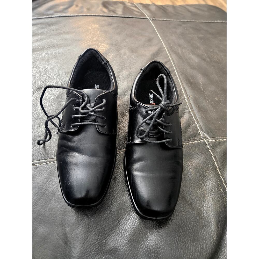 Deer Stags Kids Dress Shoes-Black Oxford / Loafer - Size 2
